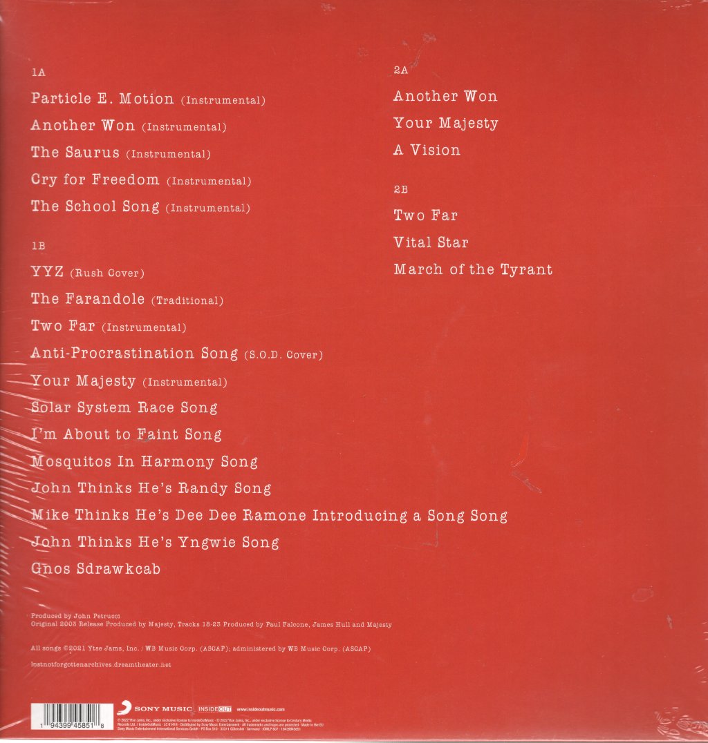 Dream Theater - Majesty Demos (1985-1986) - Double Lp