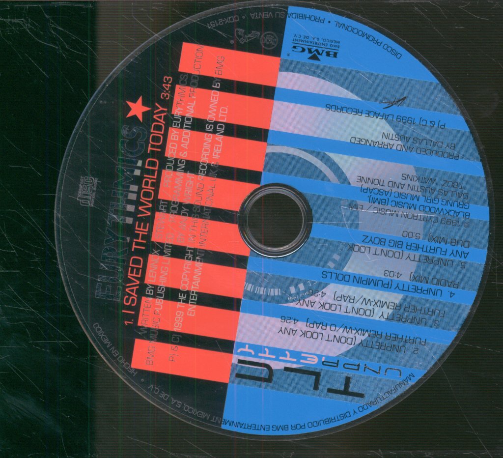 Eurythmics/Tlc - I Saved The World Today / Unpretty - Cd
