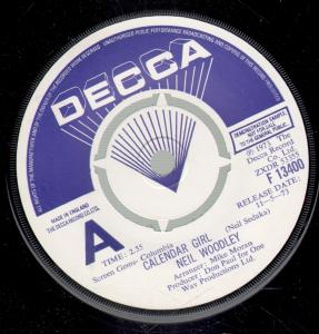Neil Woodley - Calendar Girl - 7 Inch