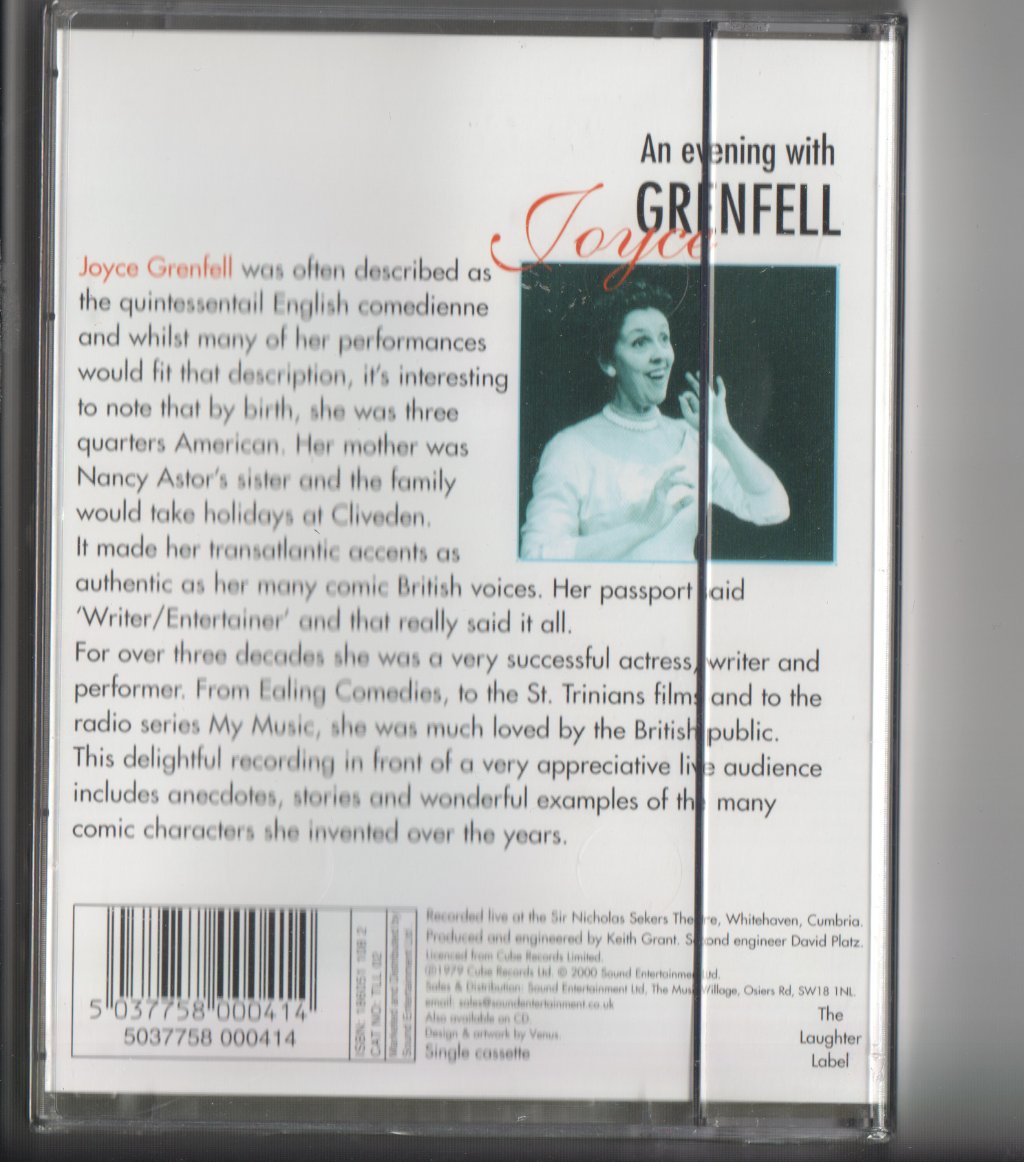 Joyce Grenfell - An Evening With Joyce Grenfell - Cassette