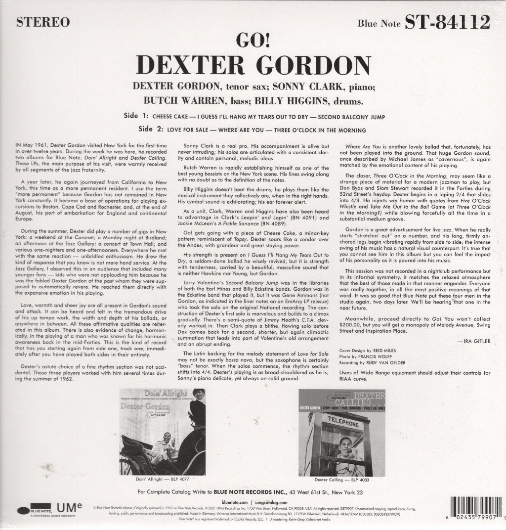 Dexter Gordon - Go - Lp