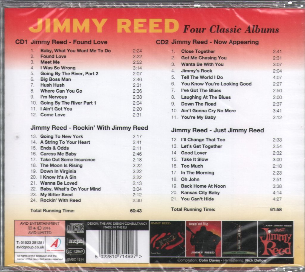 Jimmy Reed - Four Classic Albums - Double Cd