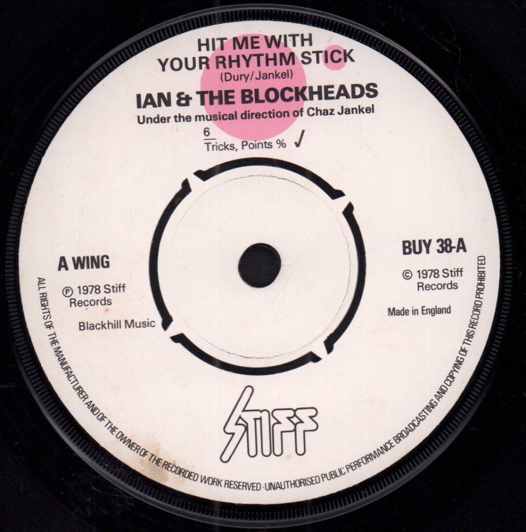Ian Dury And The Blockheads - Hit Me With Your Rhythm Stick - 7 Inch
