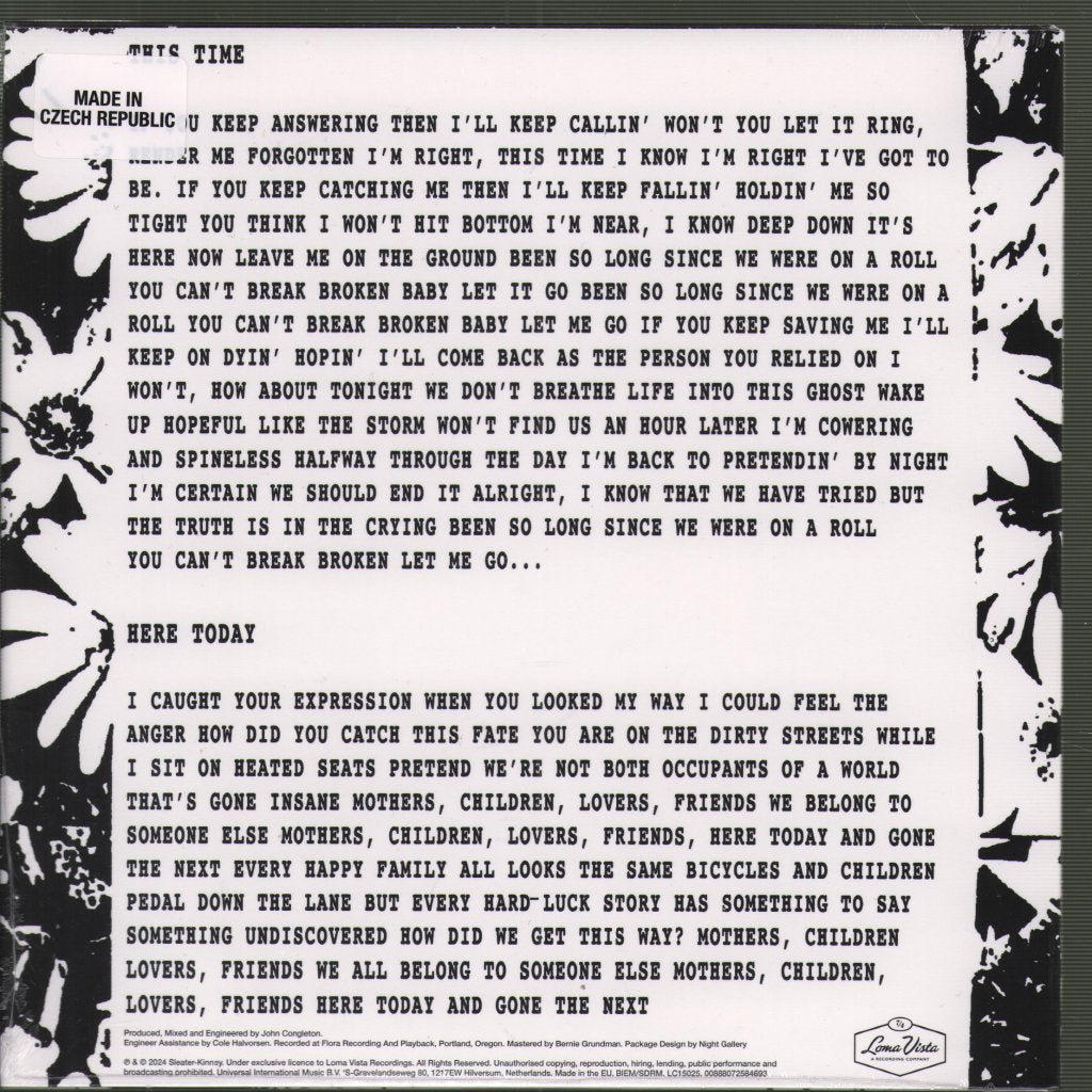 Sleater-Kinney - This Time / Here Today 7" Single (RSD2024) - 7 Inch