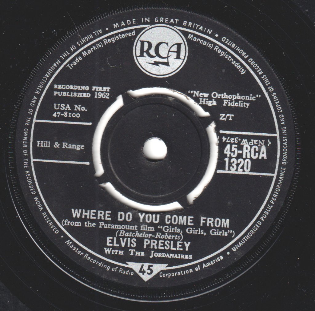 Elvis Presley - Return To Sender - 7 Inch