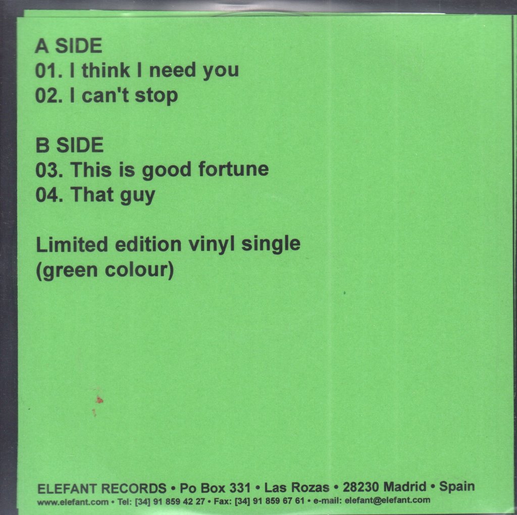 Lodger - I Think I Need You EP - Cdr