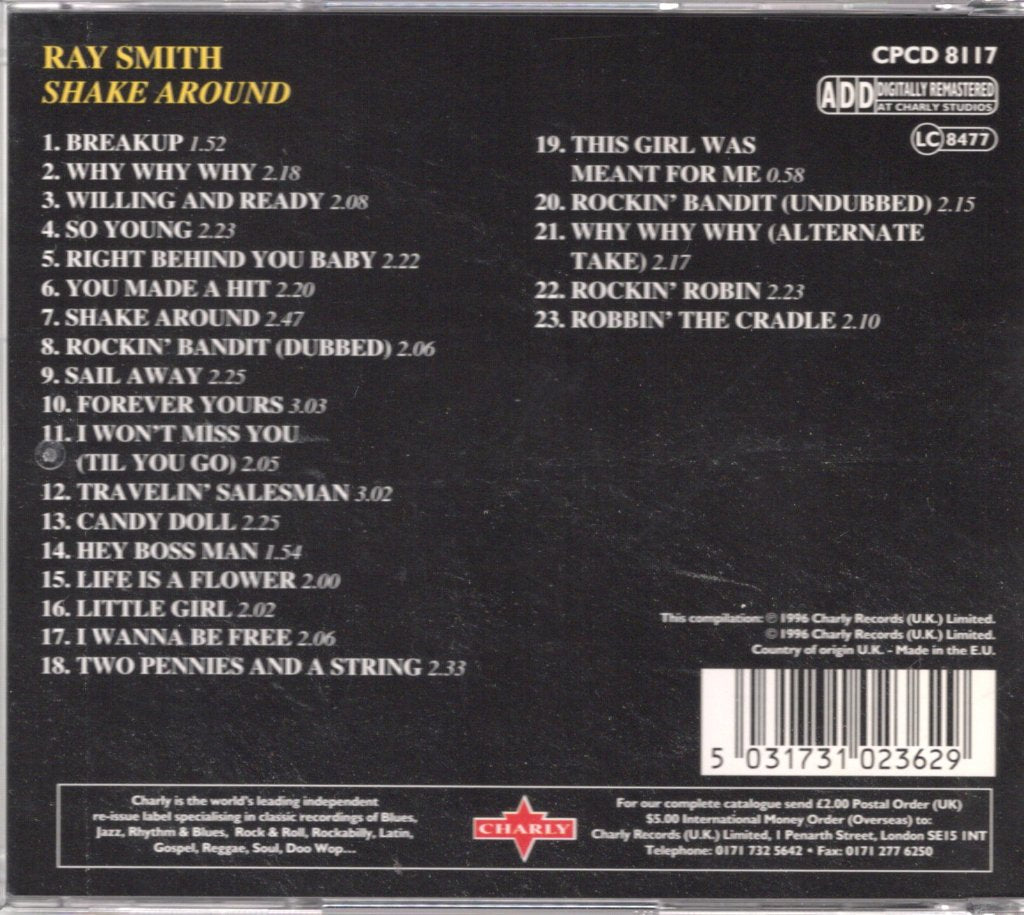 Ray Smith - Shake Around - Cd