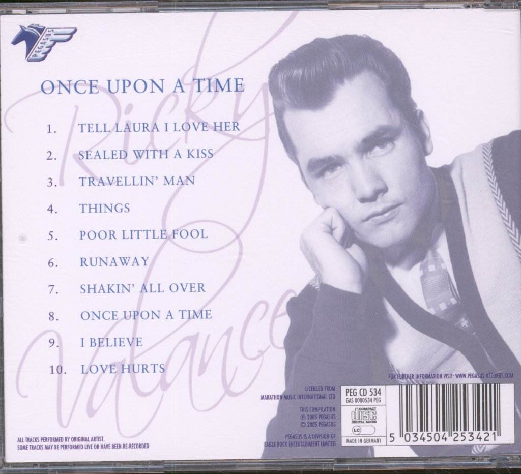 Ricky Valance - Once Upon A Time - Cd
