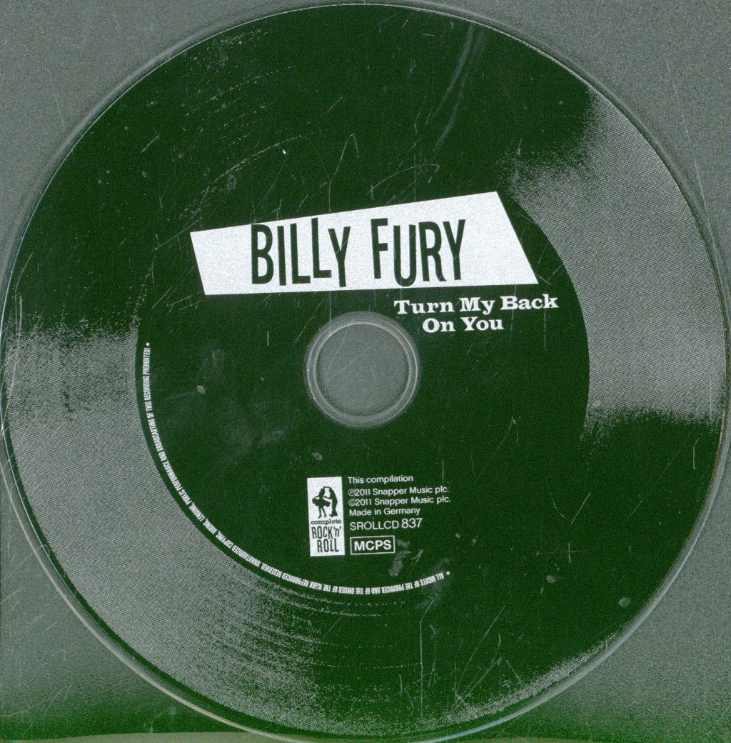 Billy Fury - Turn My Back On You - Cd