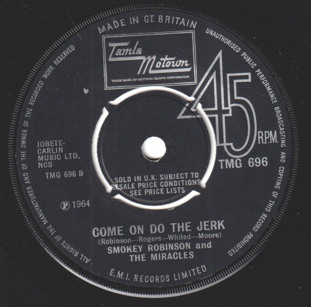 Smokey Robinson And The Miracles - Tracks Of My Tears - 7 Inch