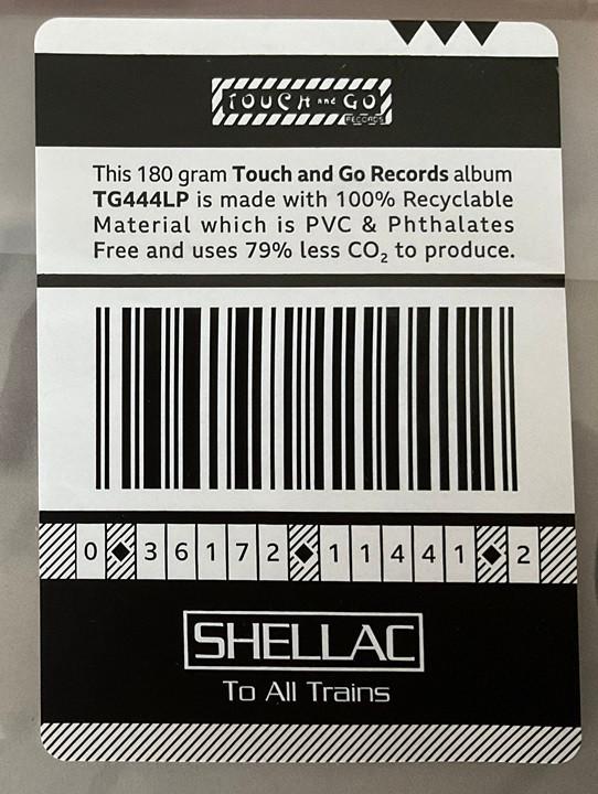 Shellac - To All Trains - Lp