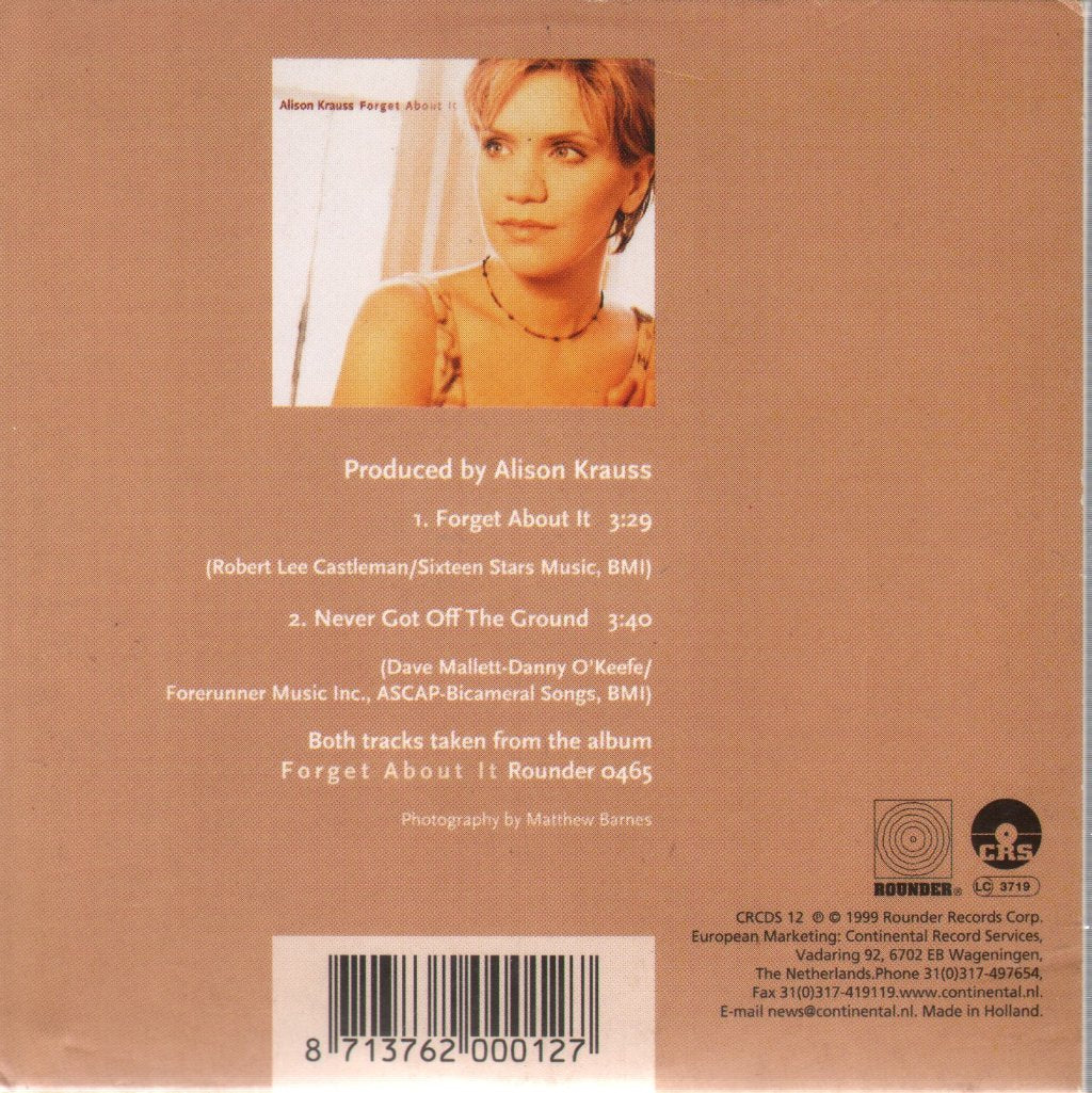 Alison Krauss - Forget About It - Cd