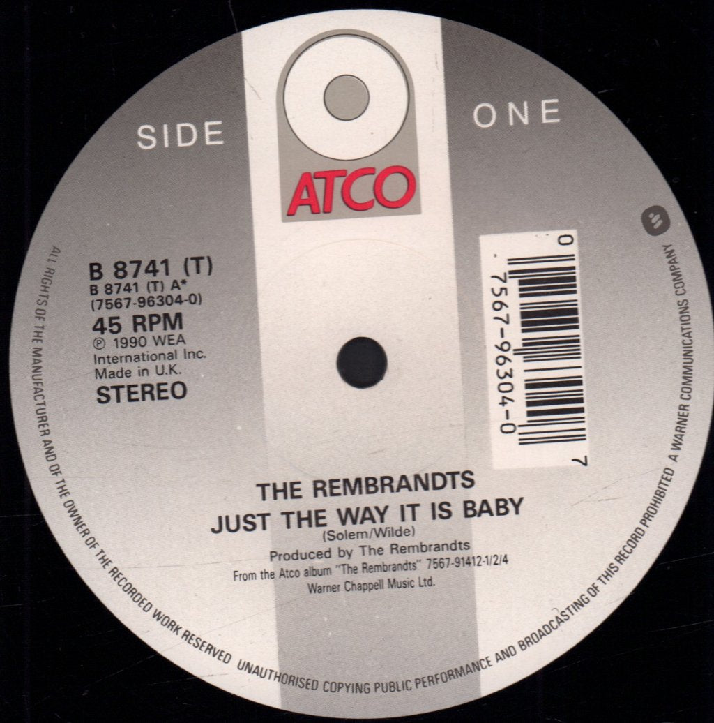 Rembrandts - Just The Way It Is Baby - 12 Inch