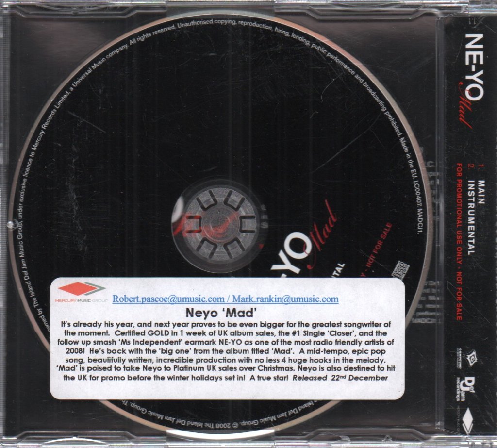 Neyo - Mad - Cd