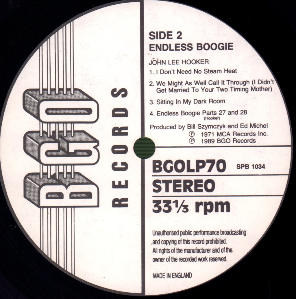 John Lee Hooker - Endless Boogie - Lp