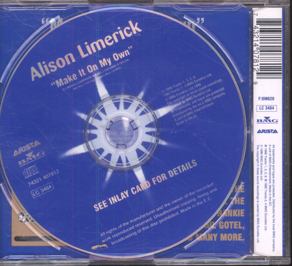 Alison Limerick - Make It On My Own - Cd