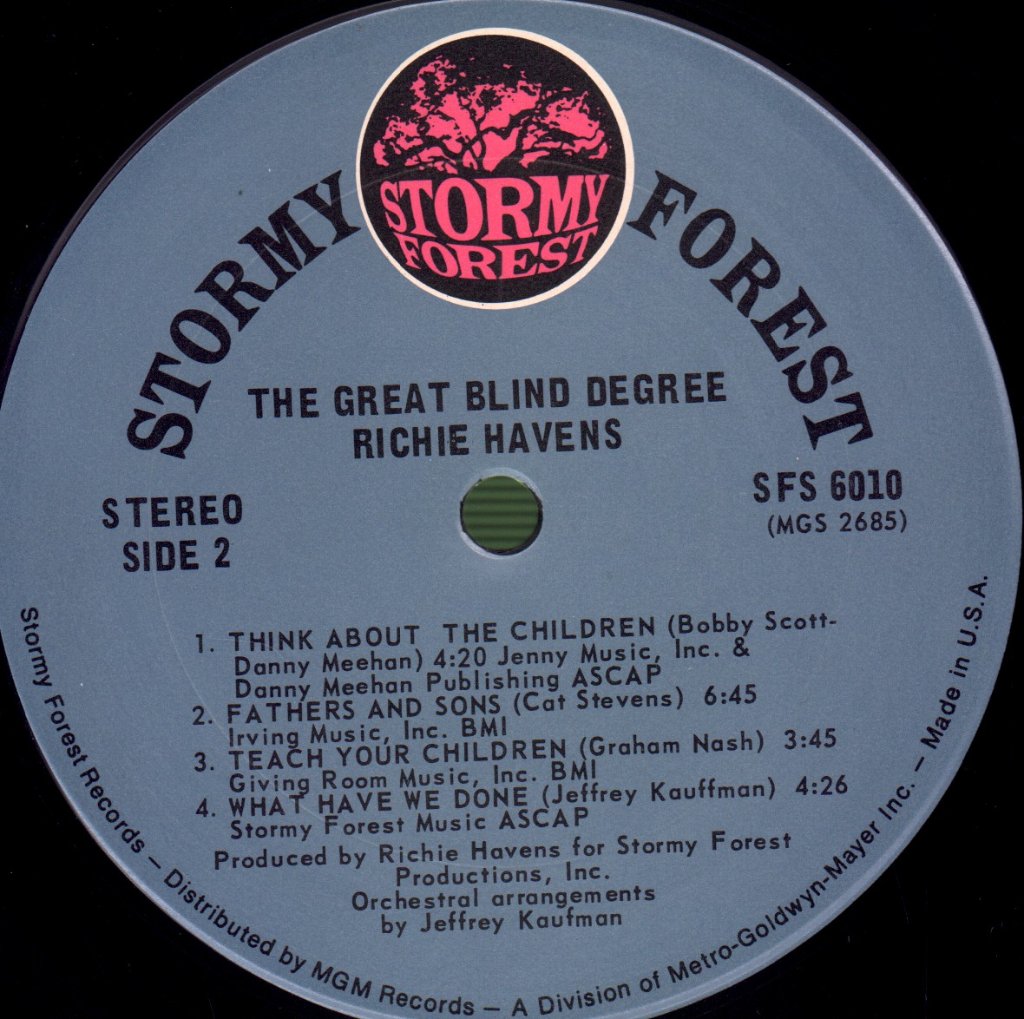 Richie Havens - Great Blind Degree - Lp