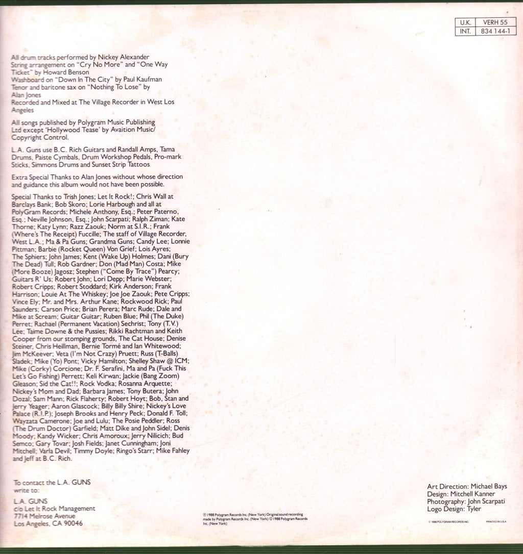 LA Guns - La Guns - Lp
