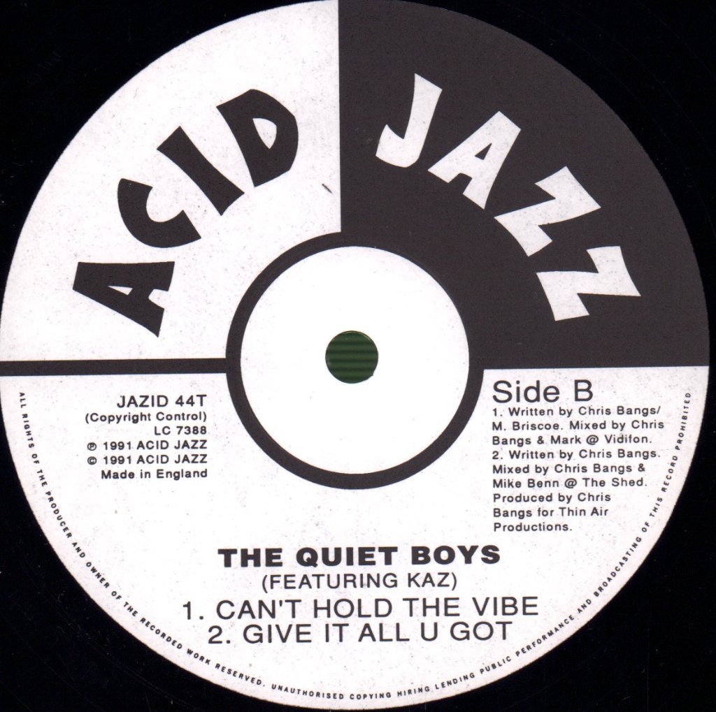 Quiet Boys - Make Me Say It Again Girl - 12 Inch