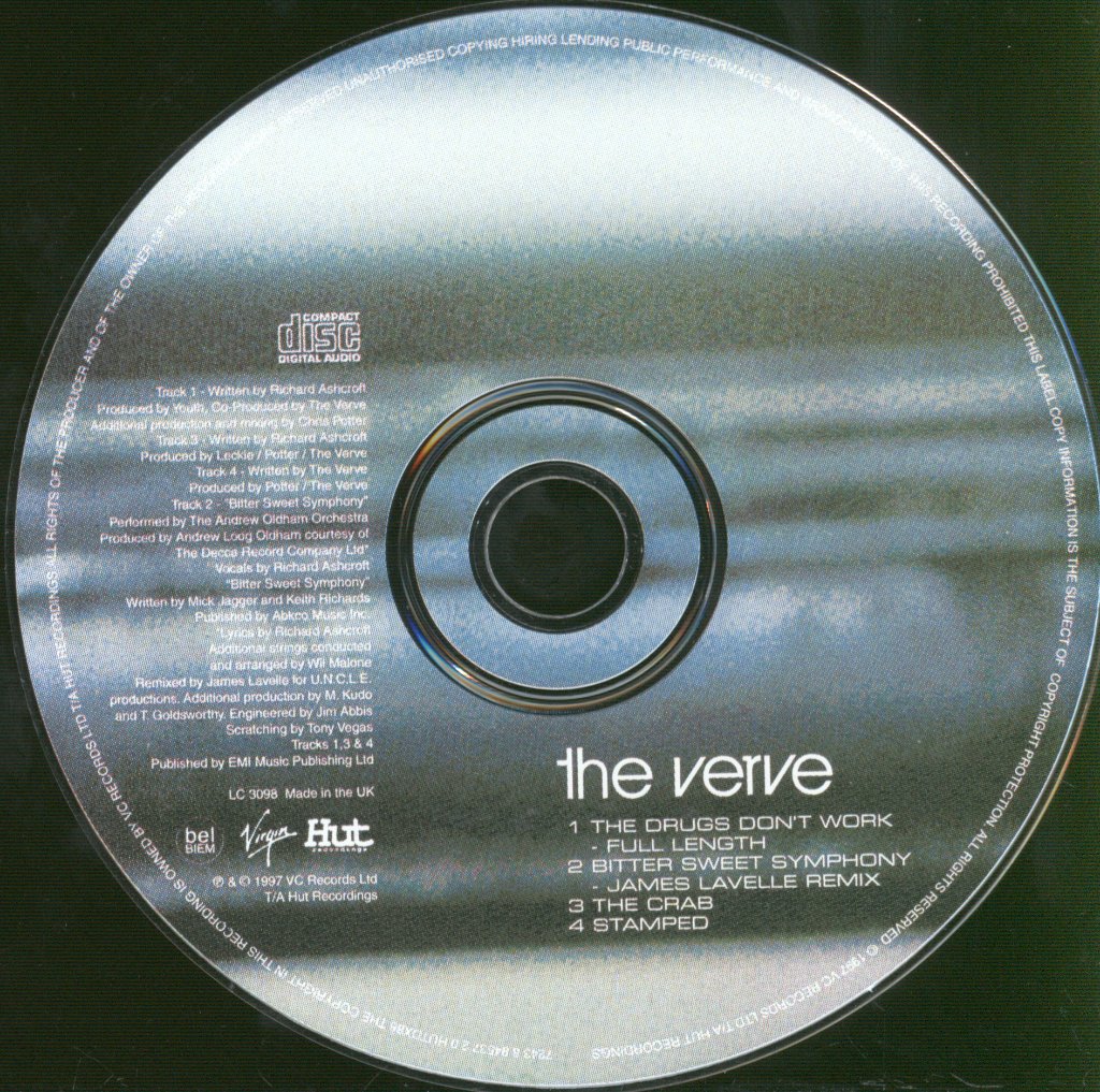Verve - Drugs Don't Work - Cd