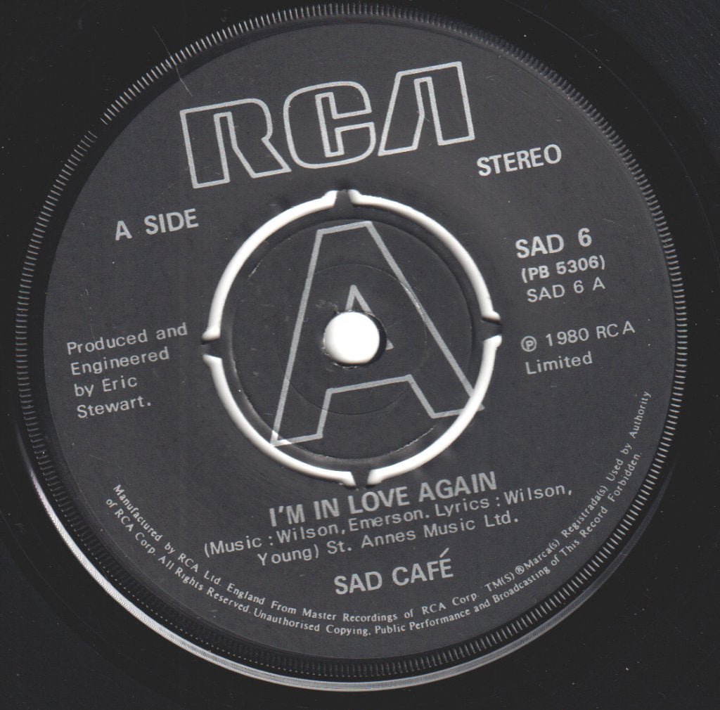 Sad Cafe - I'm In Love Again - 7 Inch