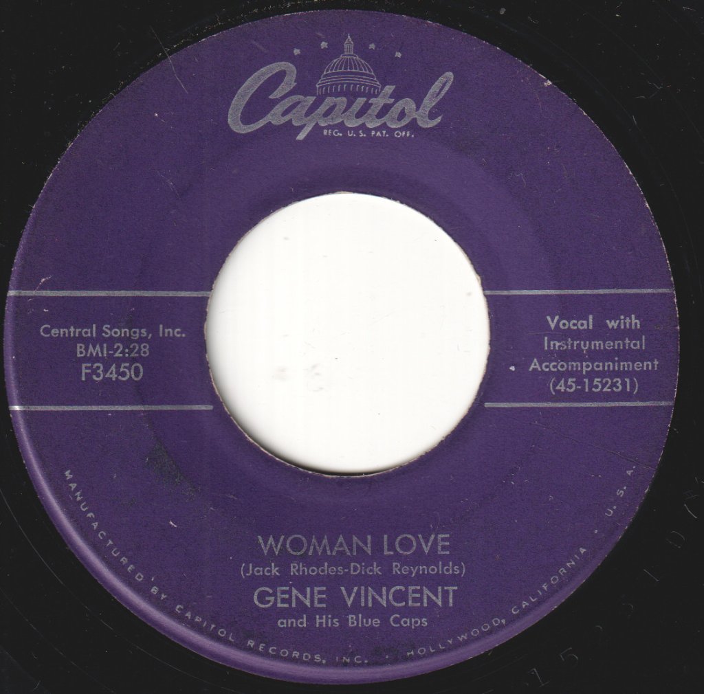 Gene Vincent & His Blue Caps - Be-Bop-A-Lula / Woman Love - 7 Inch