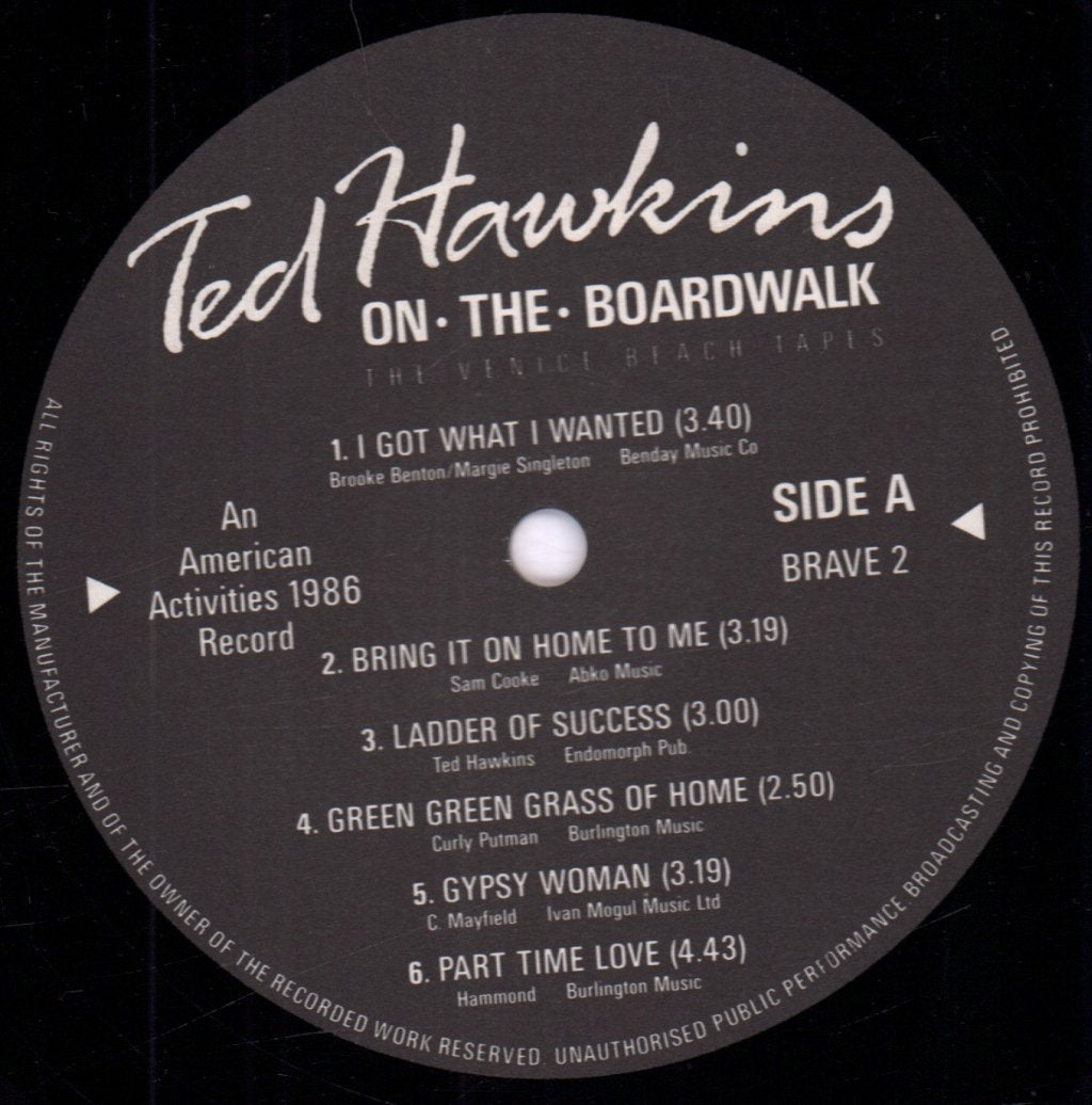 Ted Hawkins - On The Boardwalk - Lp
