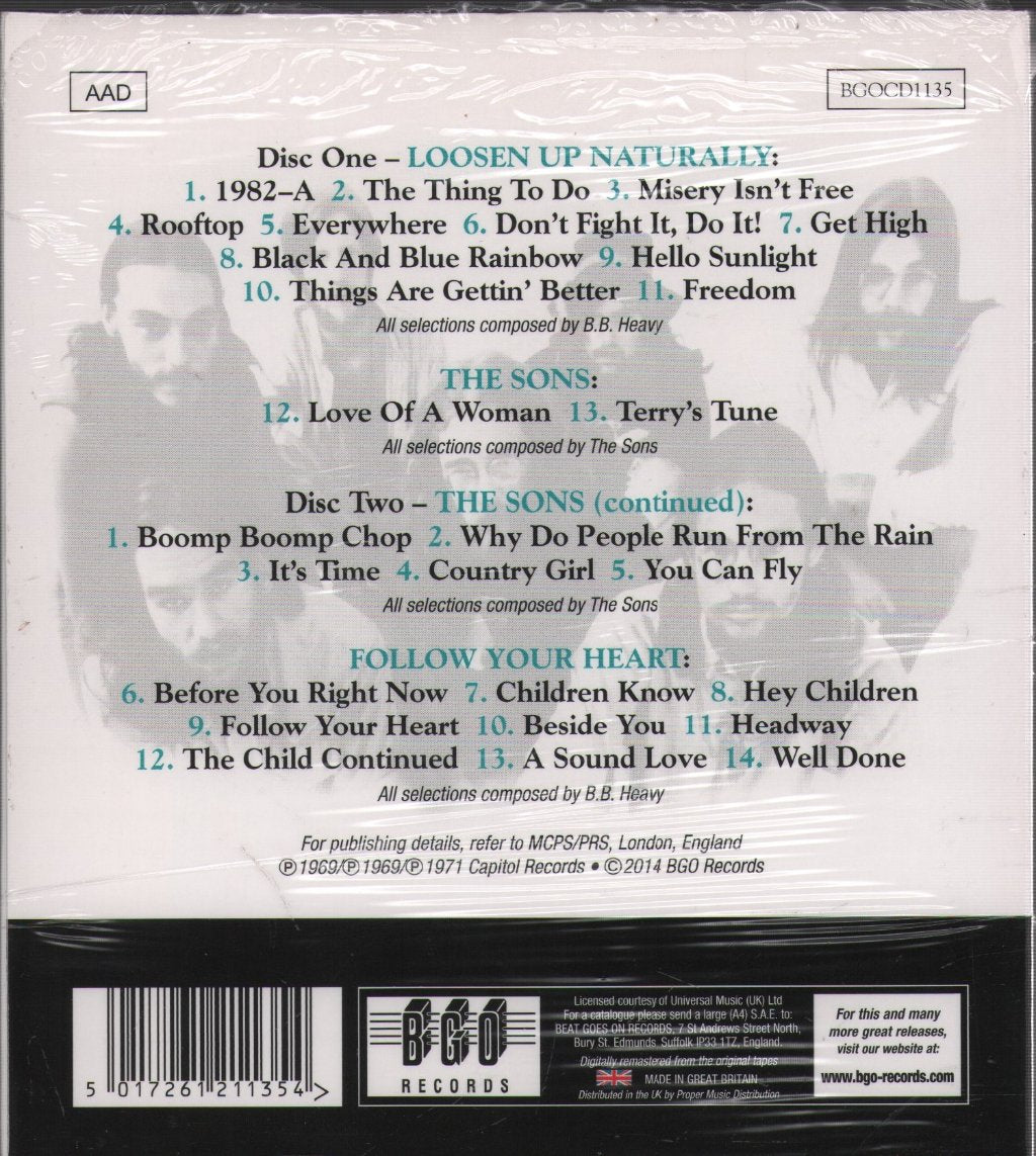 Sons Of Champlin - Loosen Up Naturally / The Sons / Follow Your Heart - Double Cd
