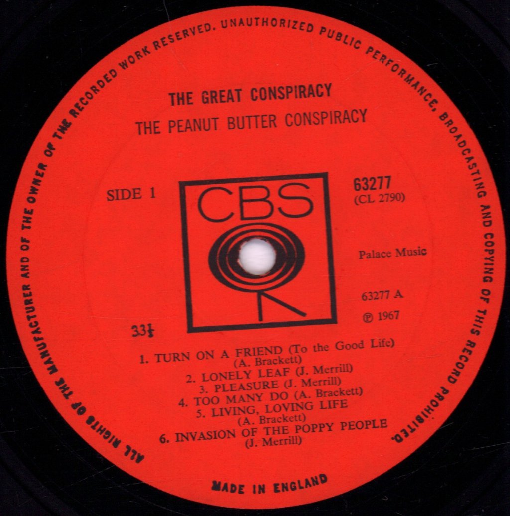Peanut Butter Conspiracy - Great Conspiracy - Lp