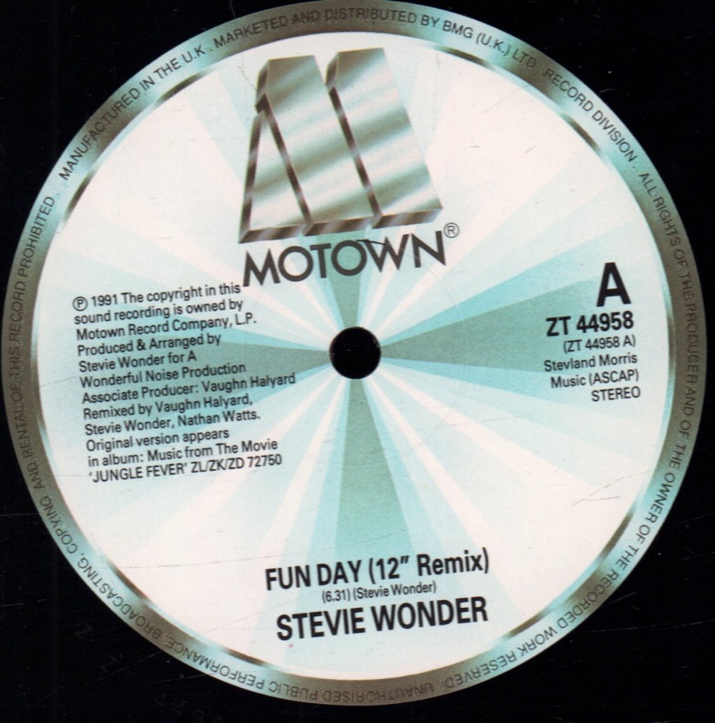 Stevie Wonder - Fun Day - 12 Inch
