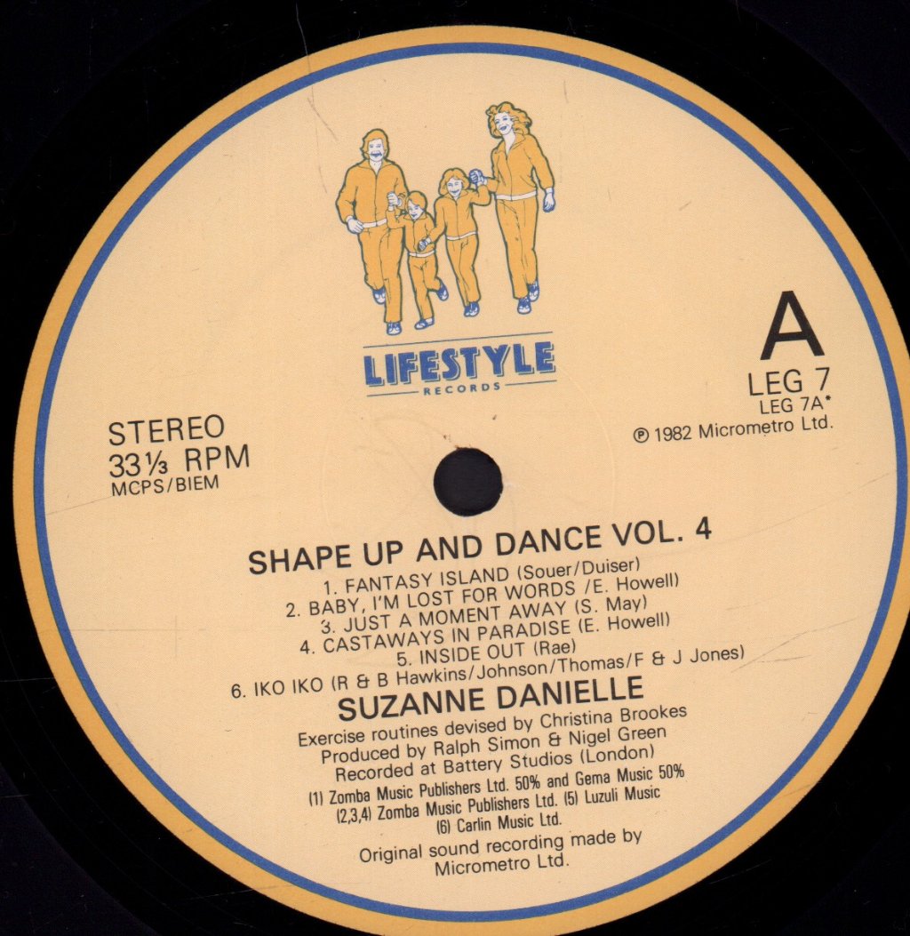 Suzanne Danielle - Shape Up And Dance Volume 4 - Lp