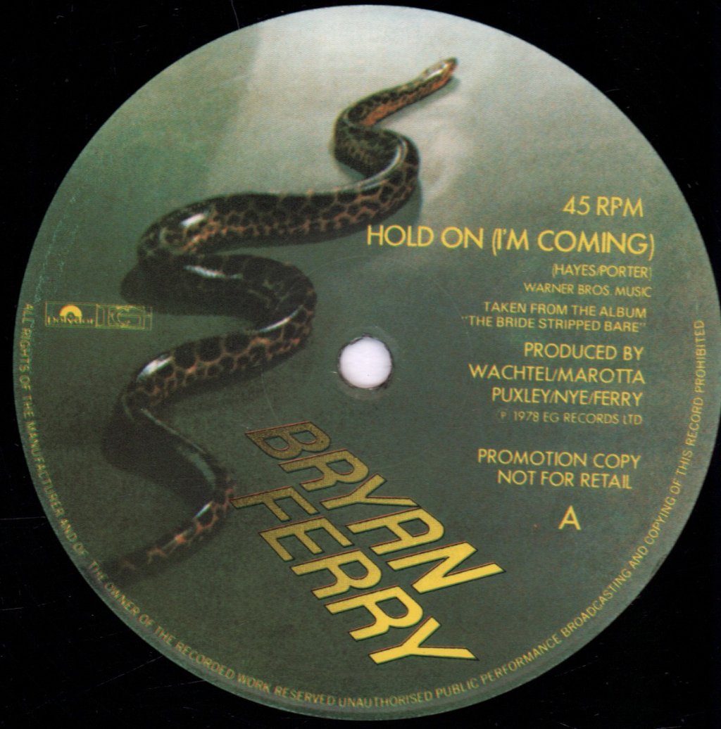 Bryan Ferry - Hold On I'm Coming - 12 Inch