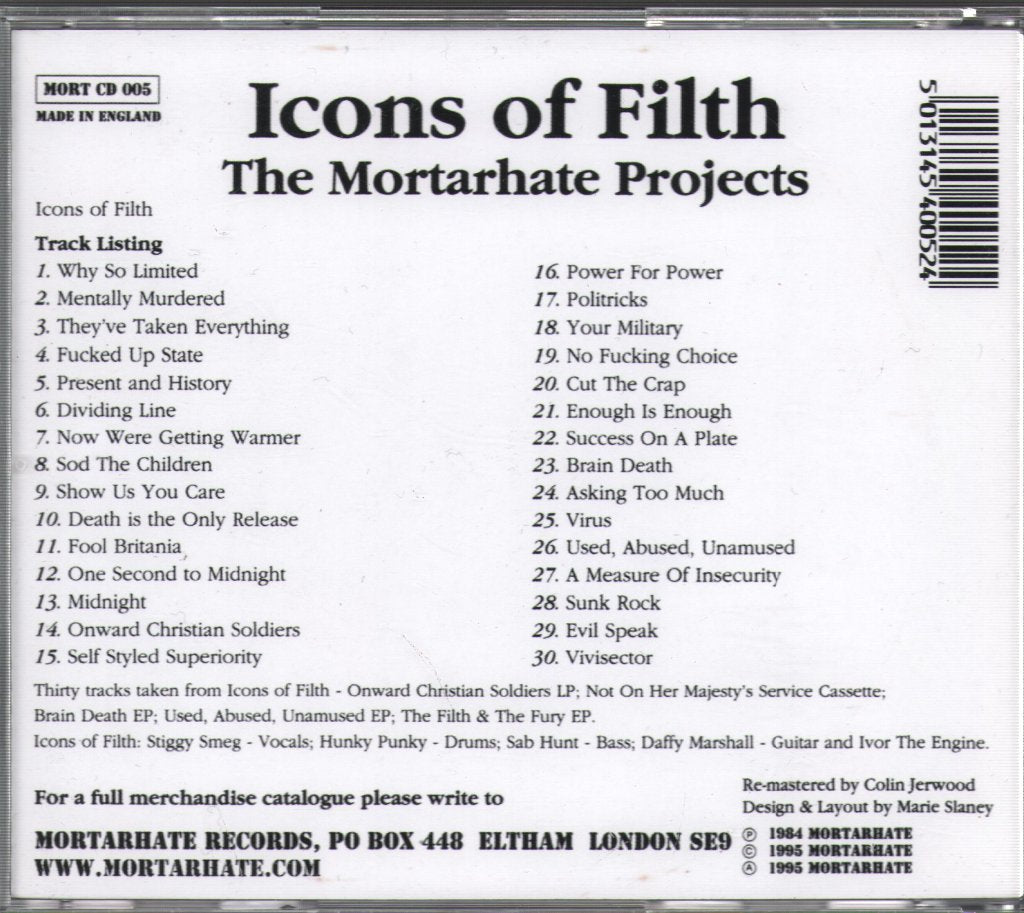 Icons Of Filth - Mortarhate Projects - Cd