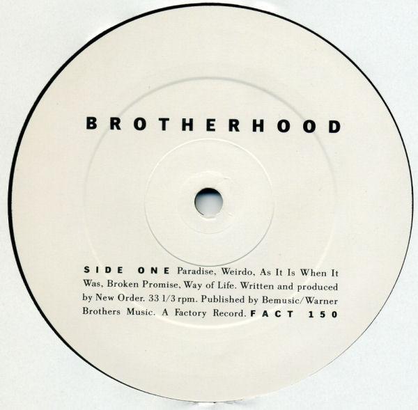 New Order - Brotherhood - Lp