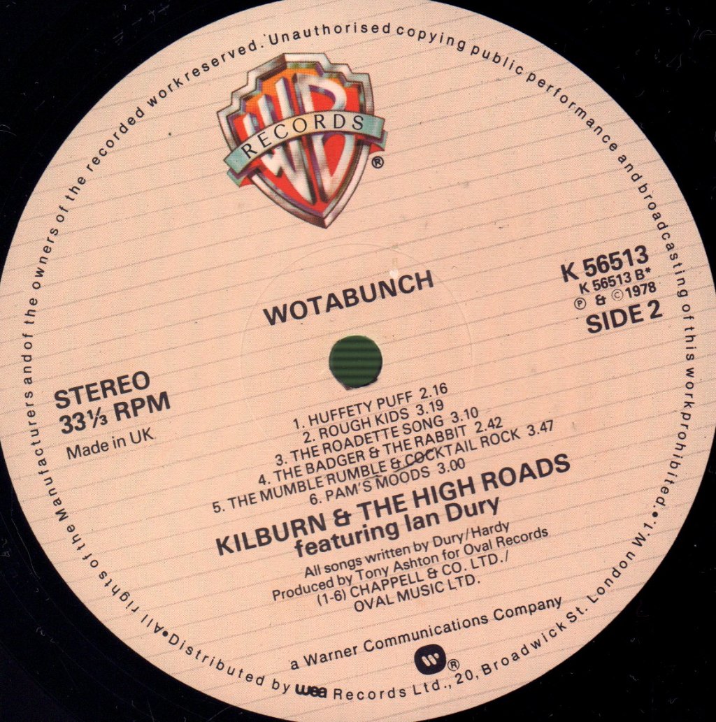 Kilburn And The High Roads feat. Ian Dury - Wotabunch! - Lp
