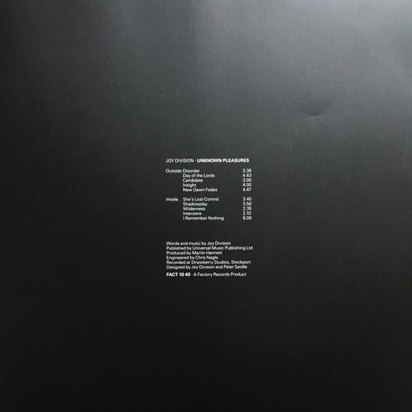 Joy Division - Unknown Pleasures - Lp
