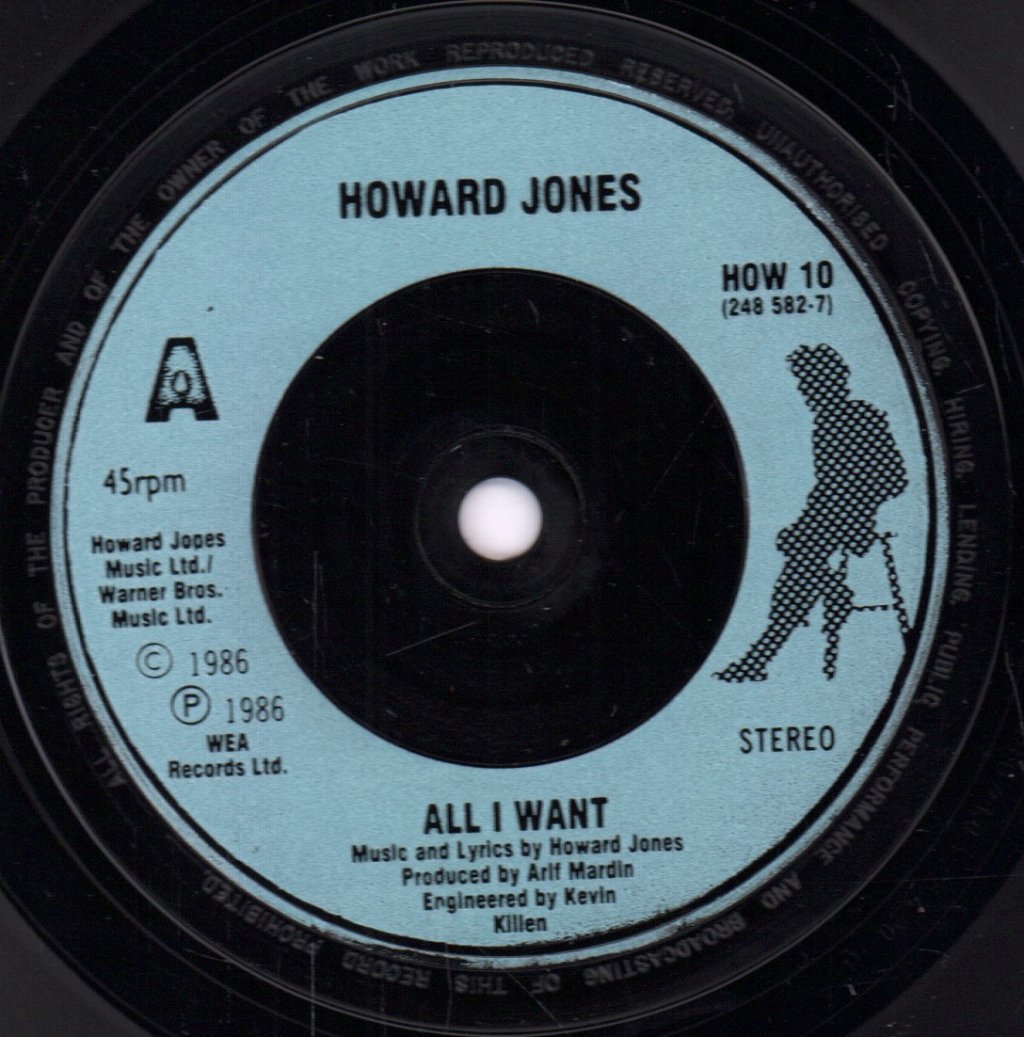 Howard Jones - All I Want - 7 Inch