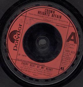 Crown Heights Affair - Every Beat Of My Heart - 7 Inch
