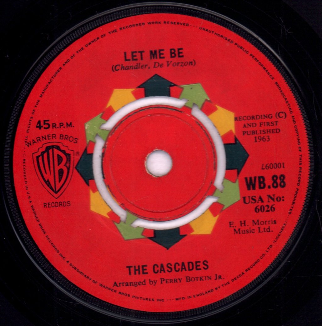 Cascades - Rhythm Of The Rain - 7 Inch
