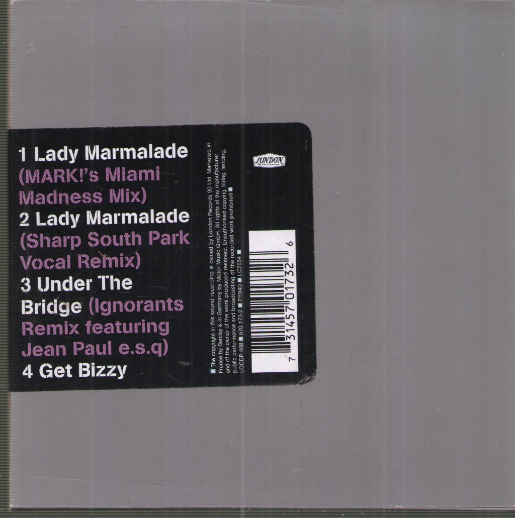 All Saints - Under The Bridge / Lady Marmalade - Cd
