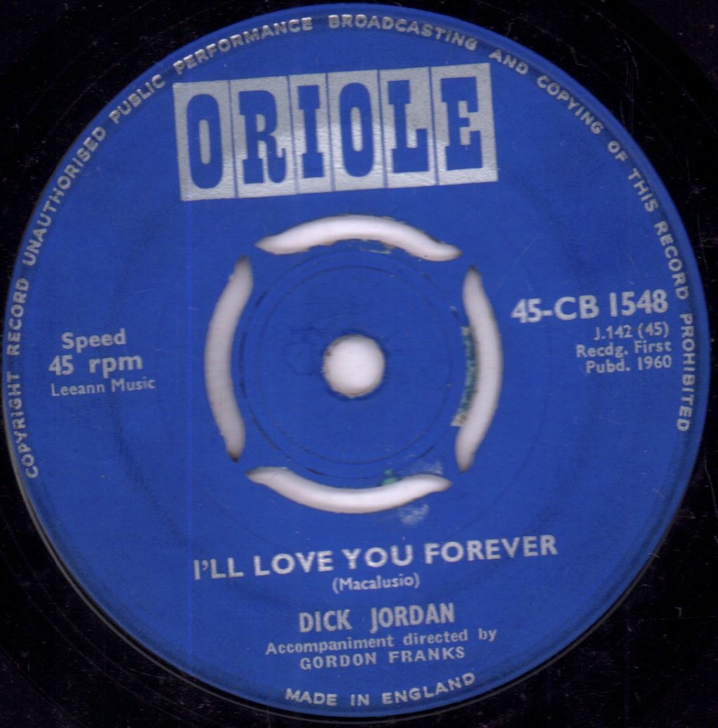 Dick Jordan - Little Christine - 7 Inch
