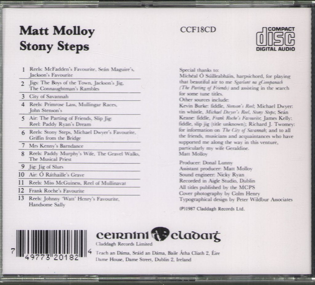 Matt Molloy - Stony Steps - Cd