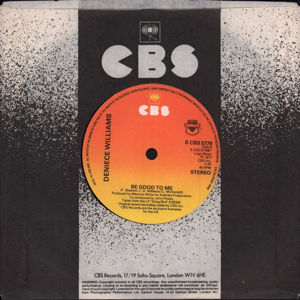 Deniece Williams - Baby Baby My Love's All For You - 7 Inch