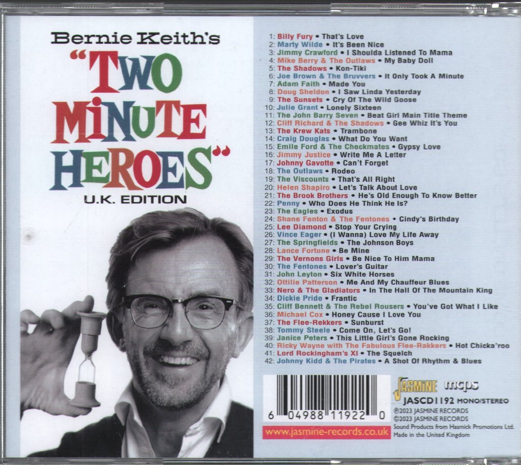 Various Artists - Bernie Keith's "Two Minute Heroes" U.K. Edition - Cd