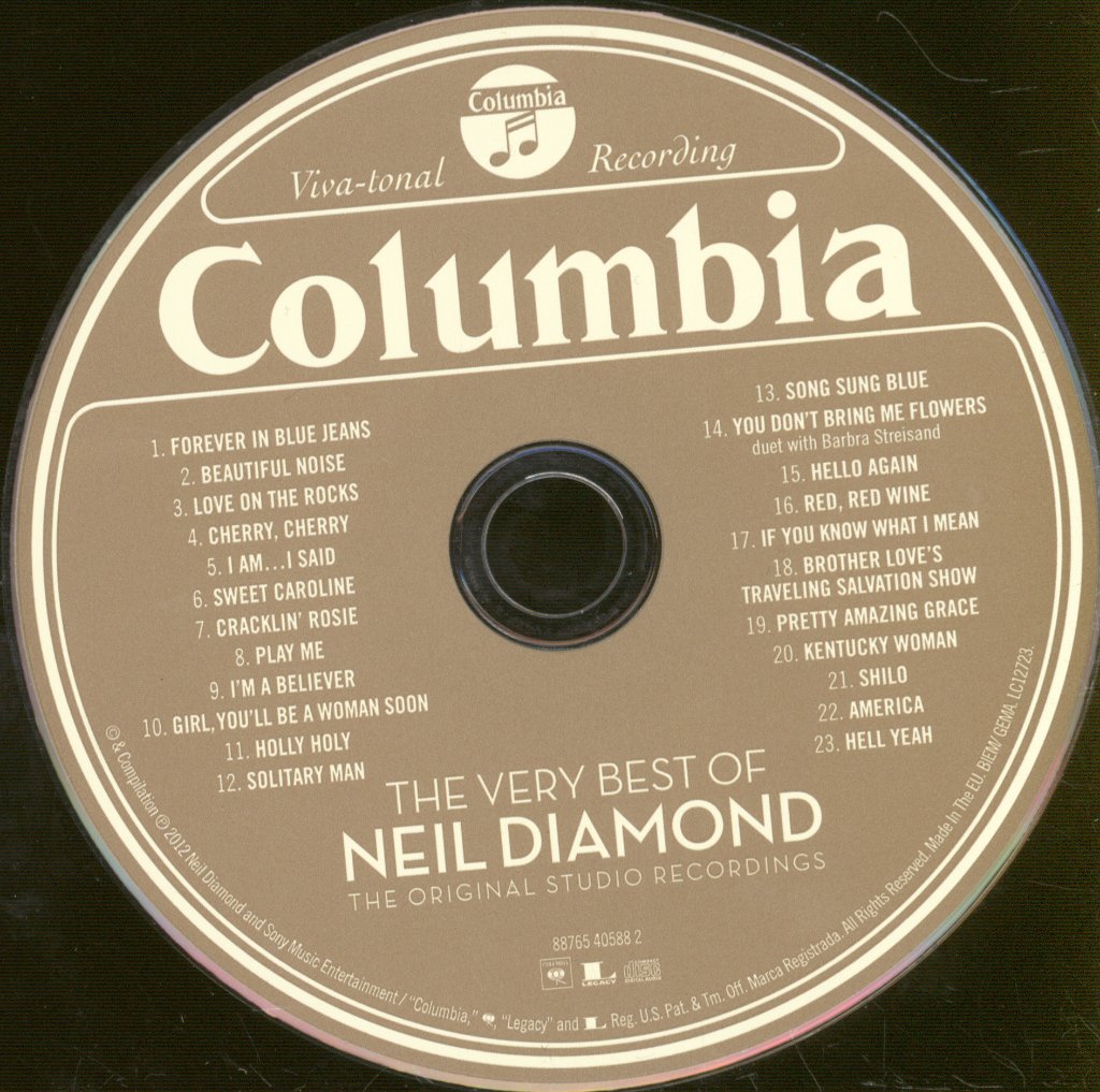 Neil Diamond - Very Best Of Neil Diamond (The Original Studio Recordings) - Cd