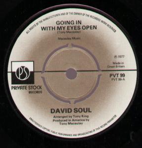 David Soul - Going In With My Eyes Open - 7 Inch