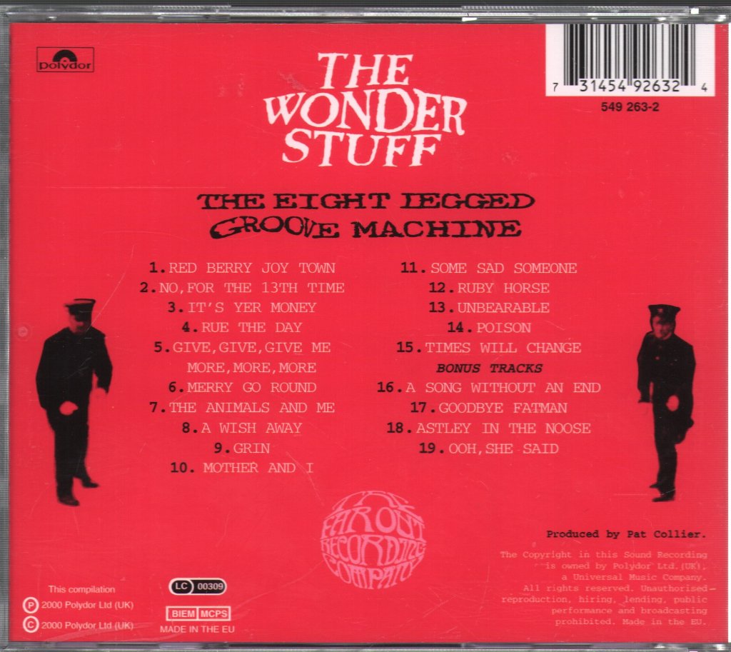 Wonder Stuff - Eight Legged Groove Machine - Cd