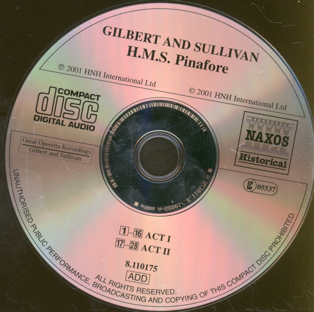 D'Oyly Carte Opera Company - Gilbert And Sullivan - H.M.S. Pinafore - Cd