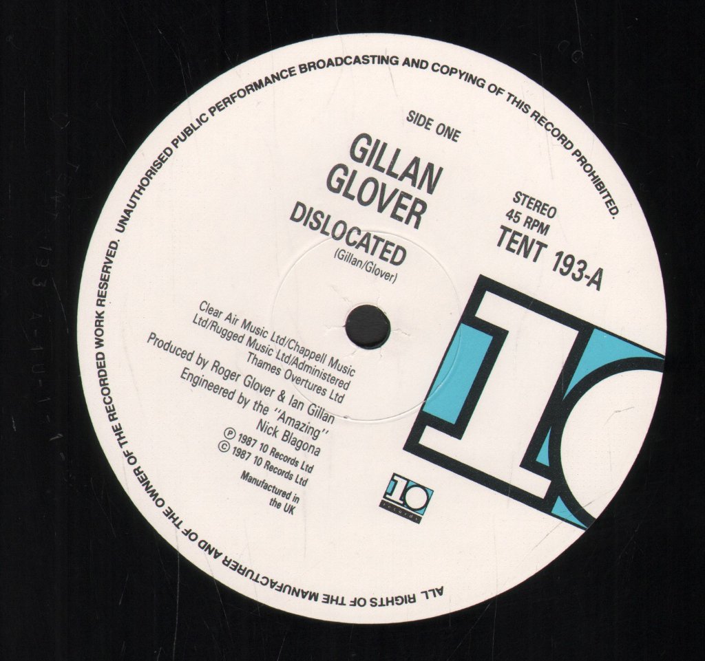 Gillan And Glover - Dislocated - 12 Inch