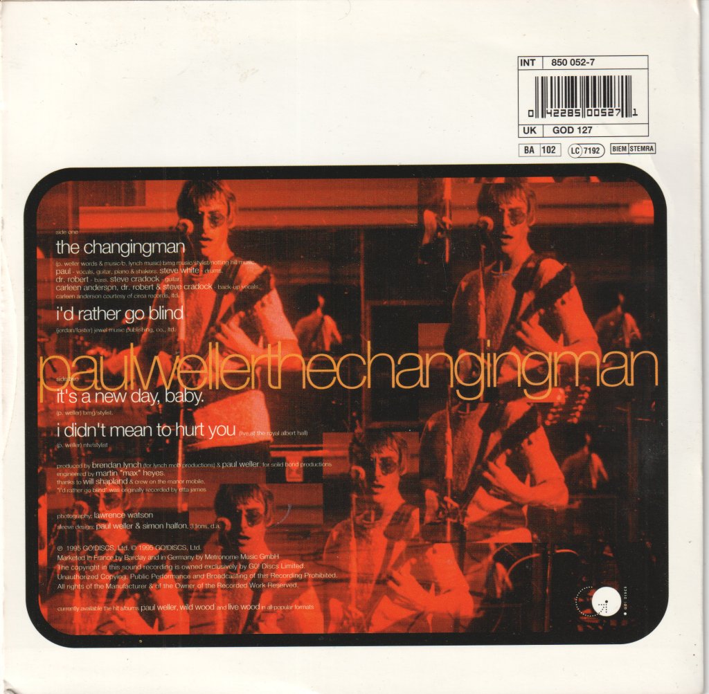 Paul Weller - Changingman - 7 Inch